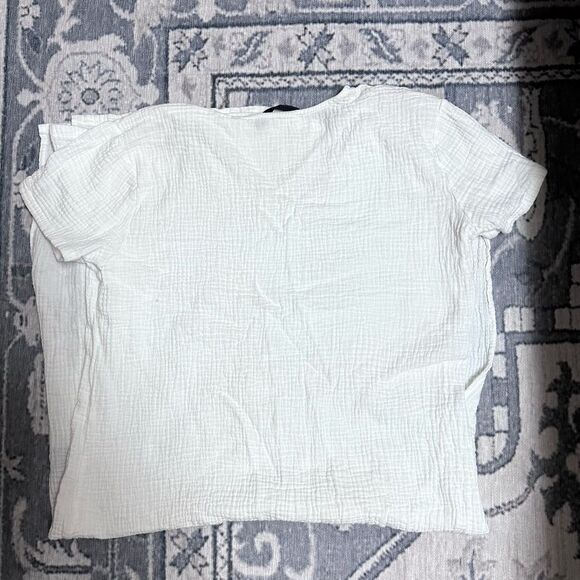 Jenni Kayne Cypress Caftan White Gauze Dress - Picture 5 of 6